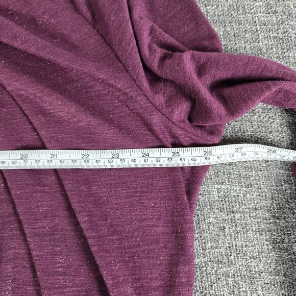 Lane Bryant Women's Purple Long Sleeve Gold Sparkle Top Size 18/20 Casual - Picture 3 of 5